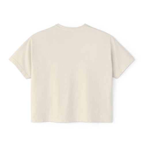 Flamingo Island Graphic Tee — Women's Boxy Beach Shirt